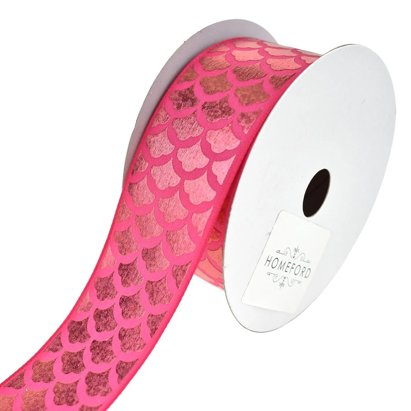 Mermaid Scales Laser Printed Ribbon, 1-1/2-Inch, 10-Yard