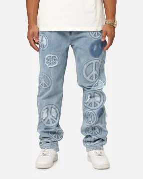 MNML V723 Peace By Peace Denim Jeans Blue