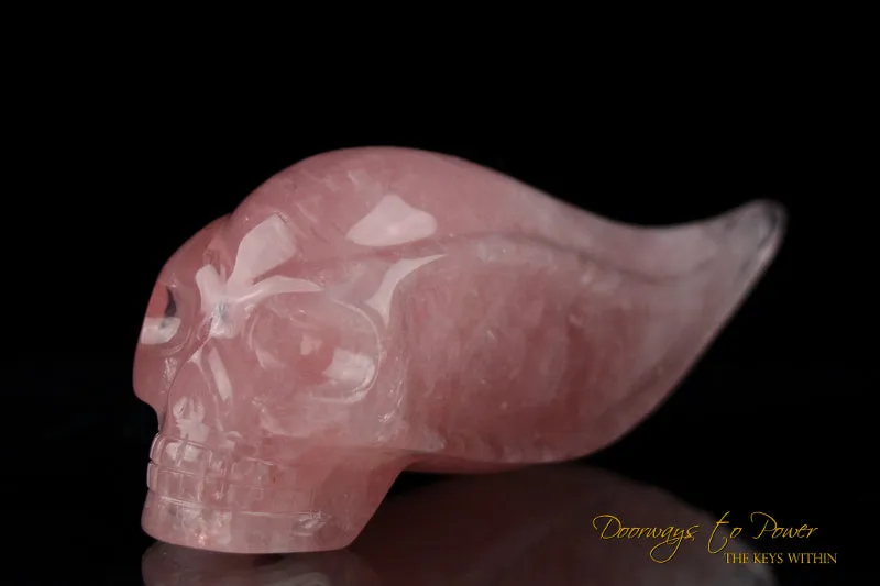 Morganite Traveler Crystal Skull by Leandro De Souza