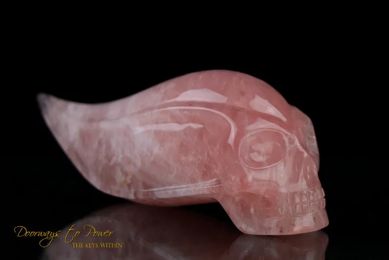 Morganite Traveler Crystal Skull by Leandro De Souza