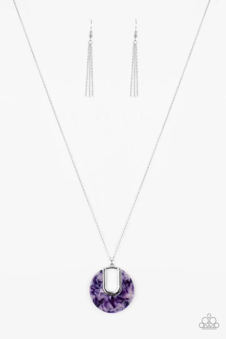 Necklace SETTING THE FASHION - PURPLE N2013