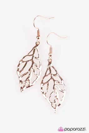 Open Door Jewelry - BeLEAF In Me Earrings - Paparazzi Accessories