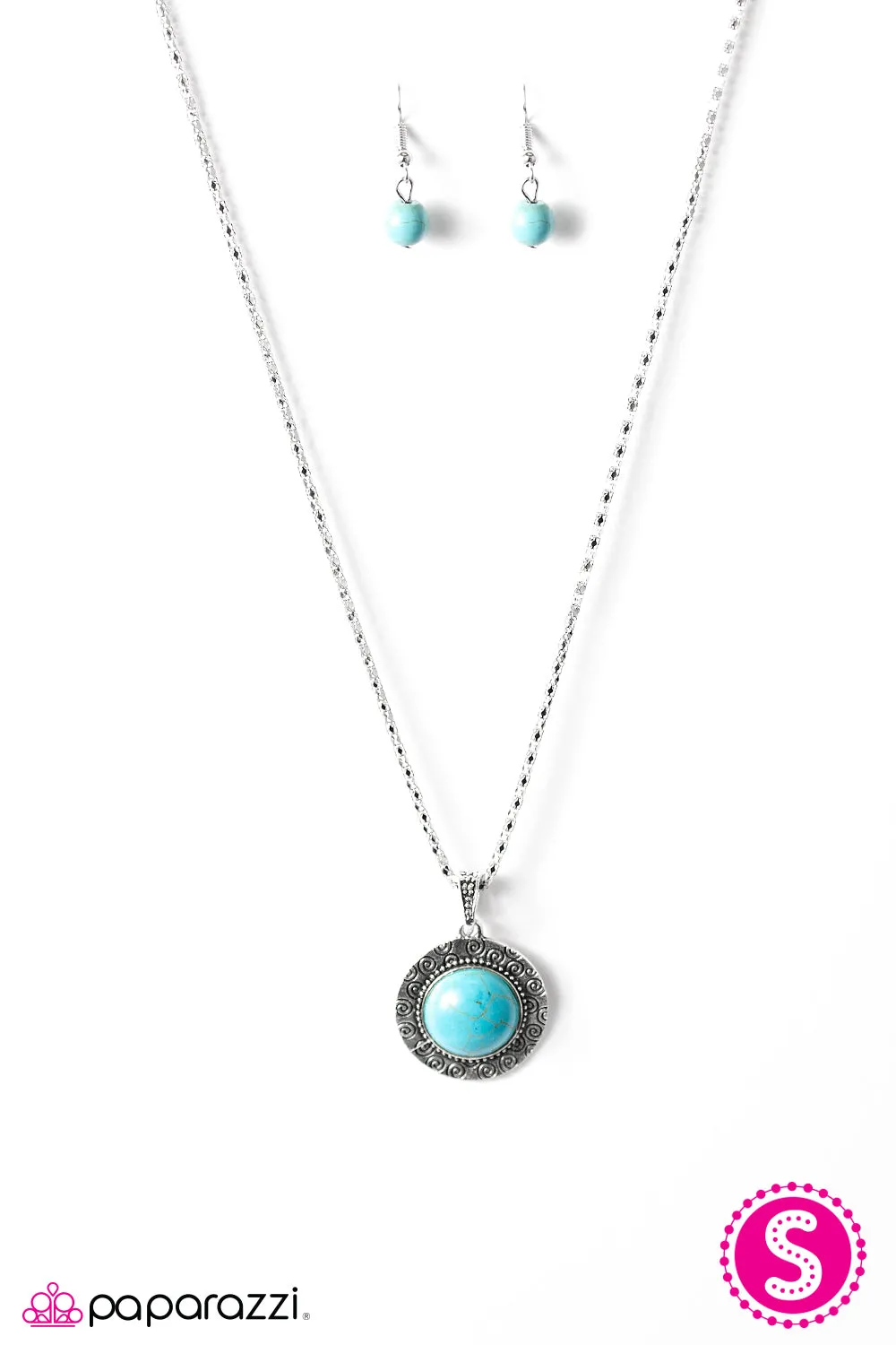 Open Door Jewelry - Born To Roam - Blue Necklace - Paparazzi Accessories