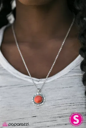 Open Door Jewelry - Born To Roam - Orange Necklace - Paparazzi Accessories