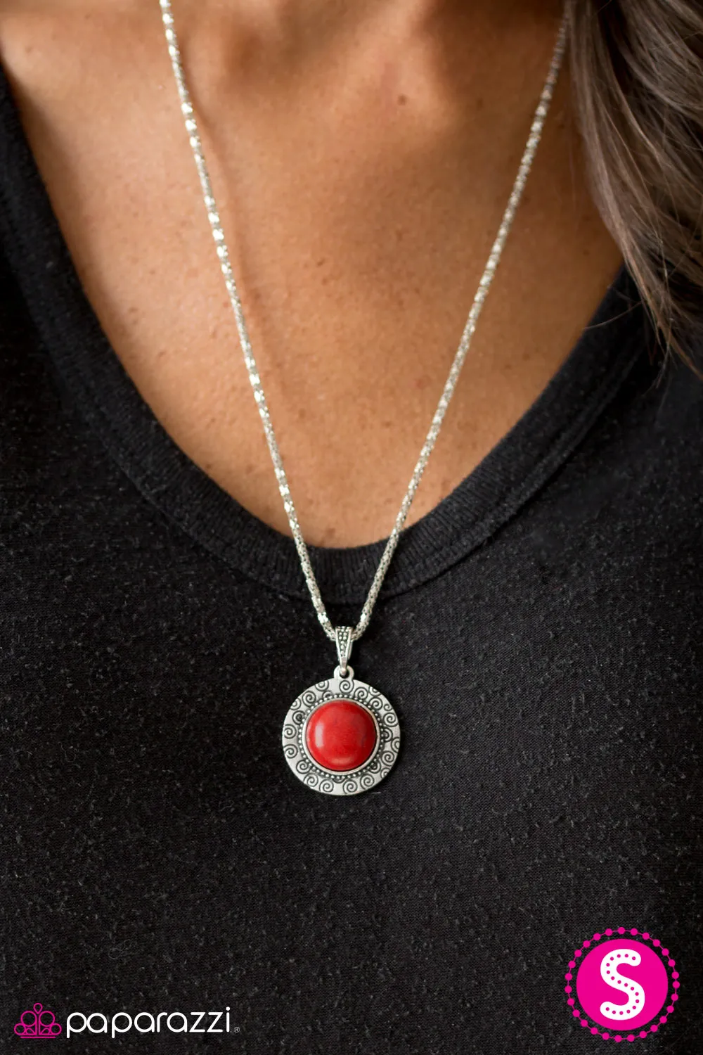 Open Door Jewelry - Born To Roam - Red Necklace - Paparazzi Accessories