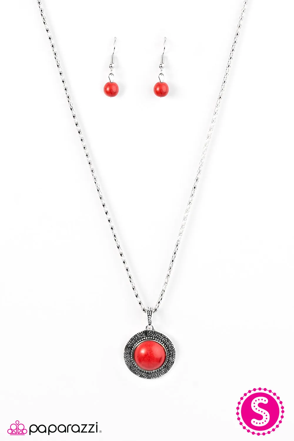 Open Door Jewelry - Born To Roam - Red Necklace - Paparazzi Accessories