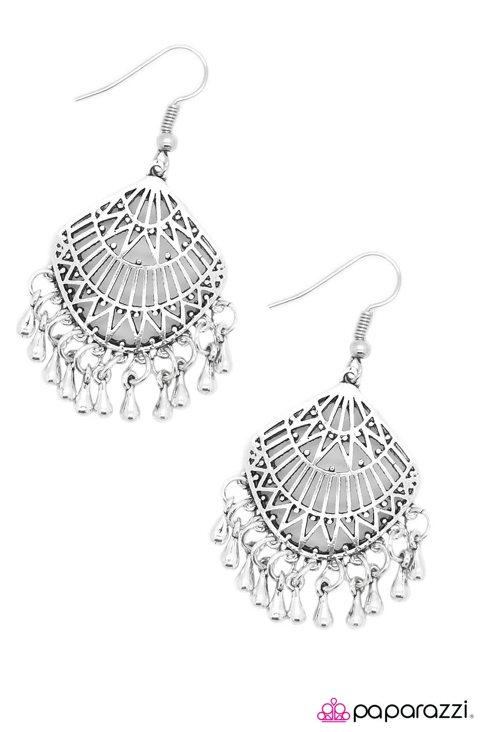 Open Door Jewelry - Can You Do The Can-Can? Earrings - Paparazzi Accessories