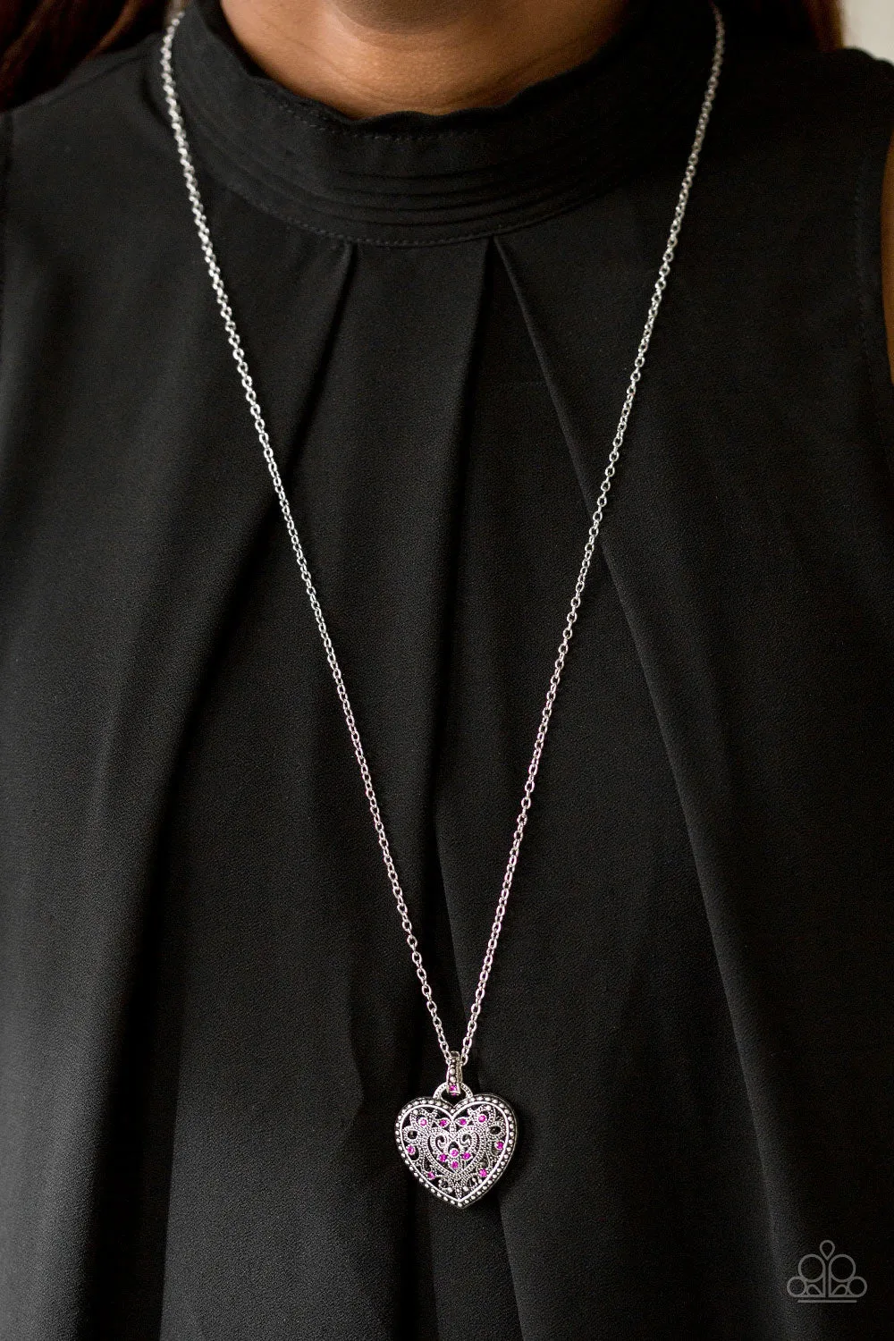 Open Door Jewelry - Charmingly Casanova - Pink Necklace - Paparazzi Accessories