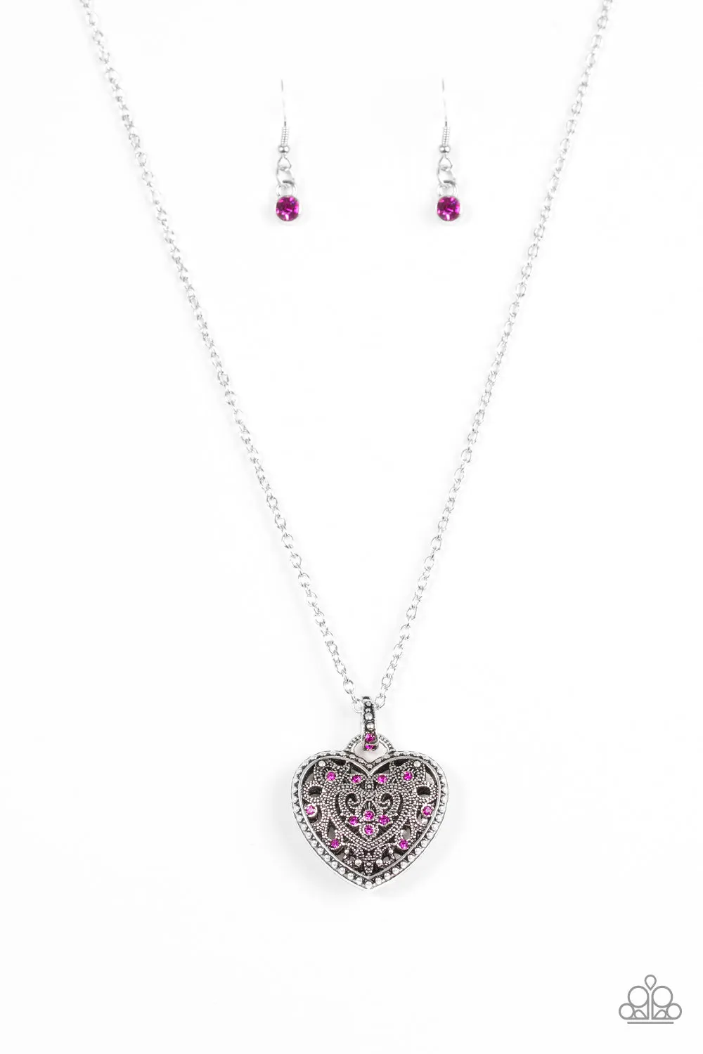 Open Door Jewelry - Charmingly Casanova - Pink Necklace - Paparazzi Accessories