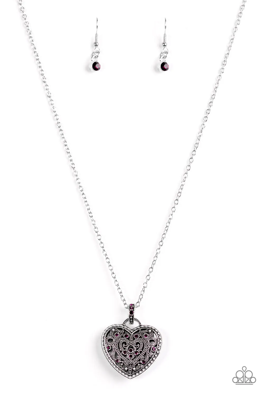 Open Door Jewelry - Charmingly Casanova - Purple Necklace - Paparazzi Accessories