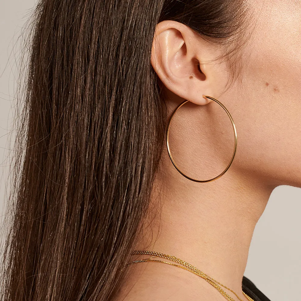 Oversized Infinity Hoop Earrings