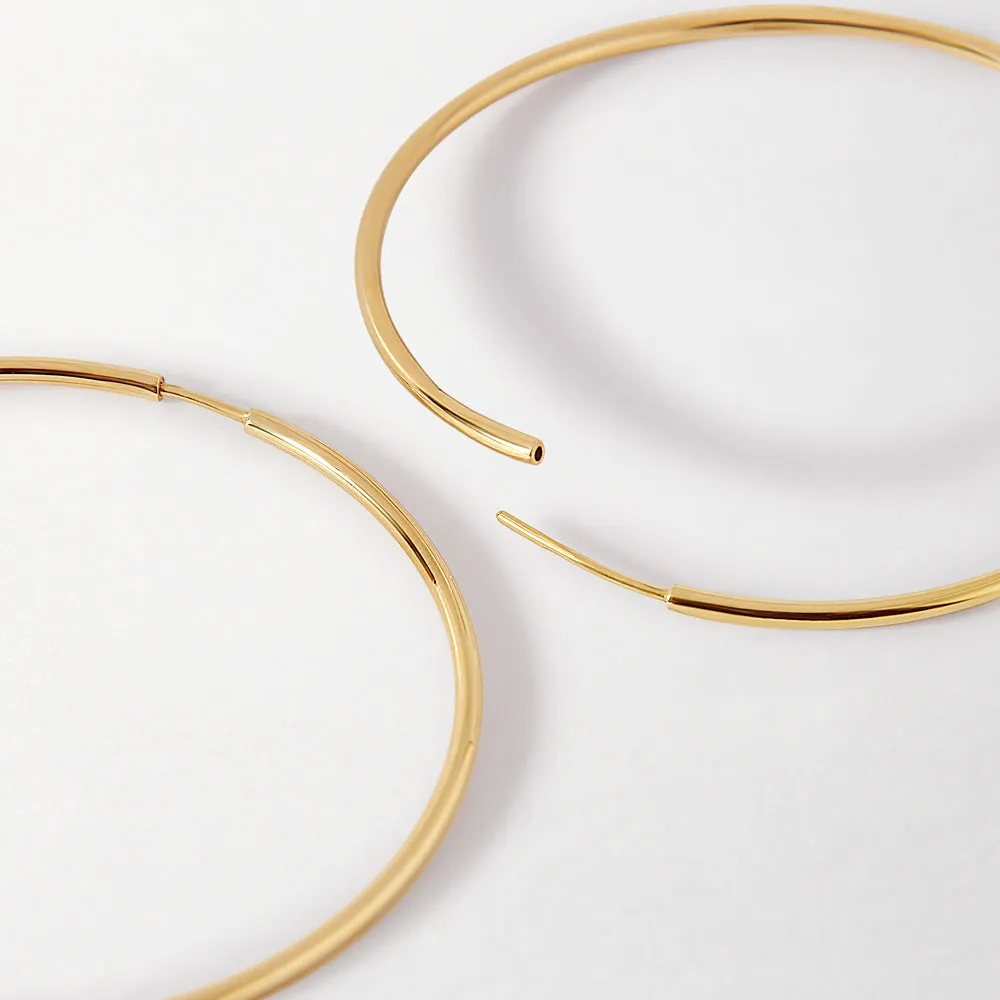 Oversized Infinity Hoop Earrings