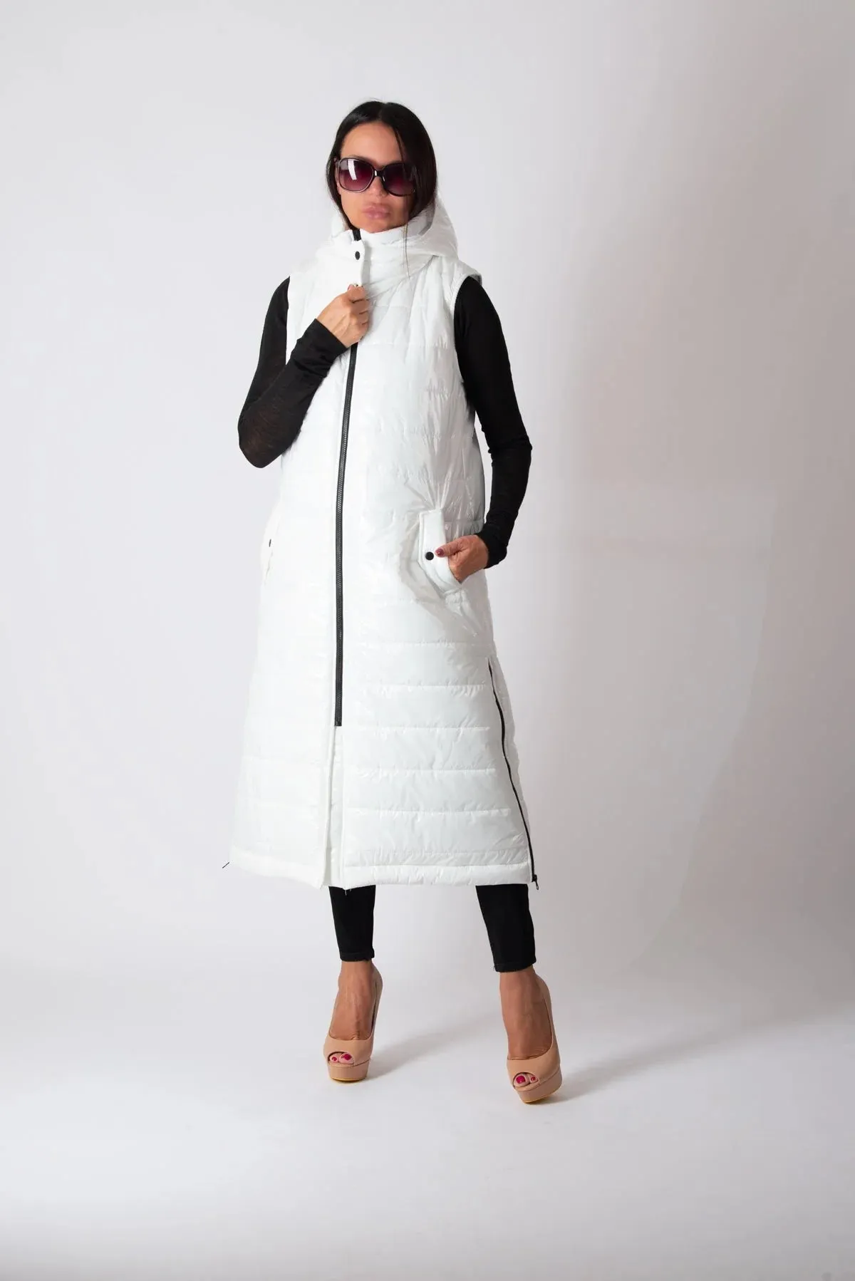 OXANA Sleeveless Puffer Jacket on SALE