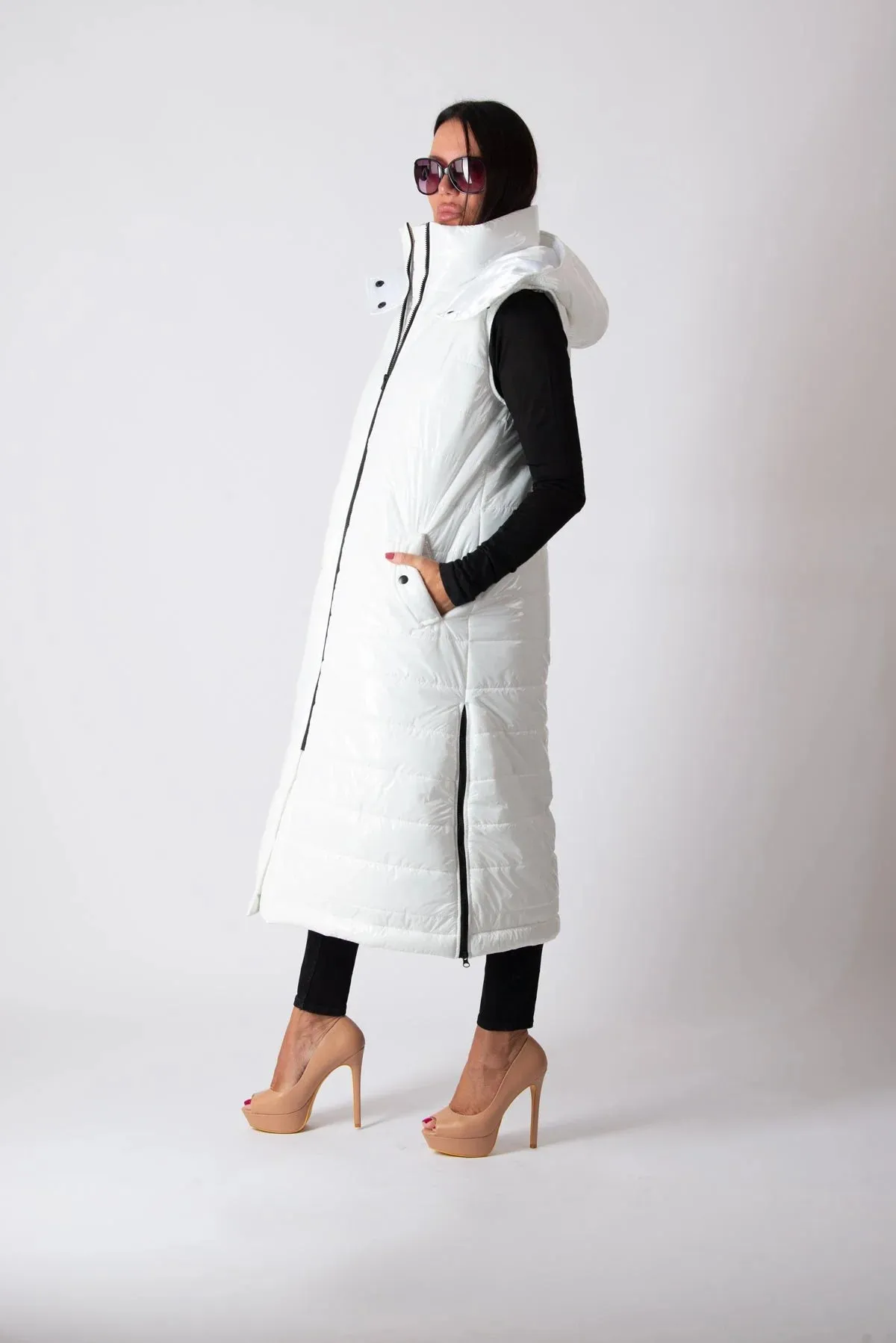 OXANA Sleeveless Puffer Jacket on SALE