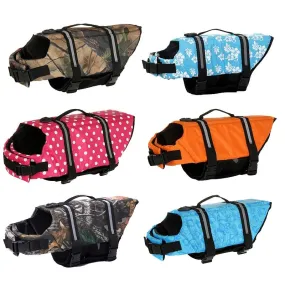 Pet swimwear cute dog life jacket dog swimwear big middle dog safety coat