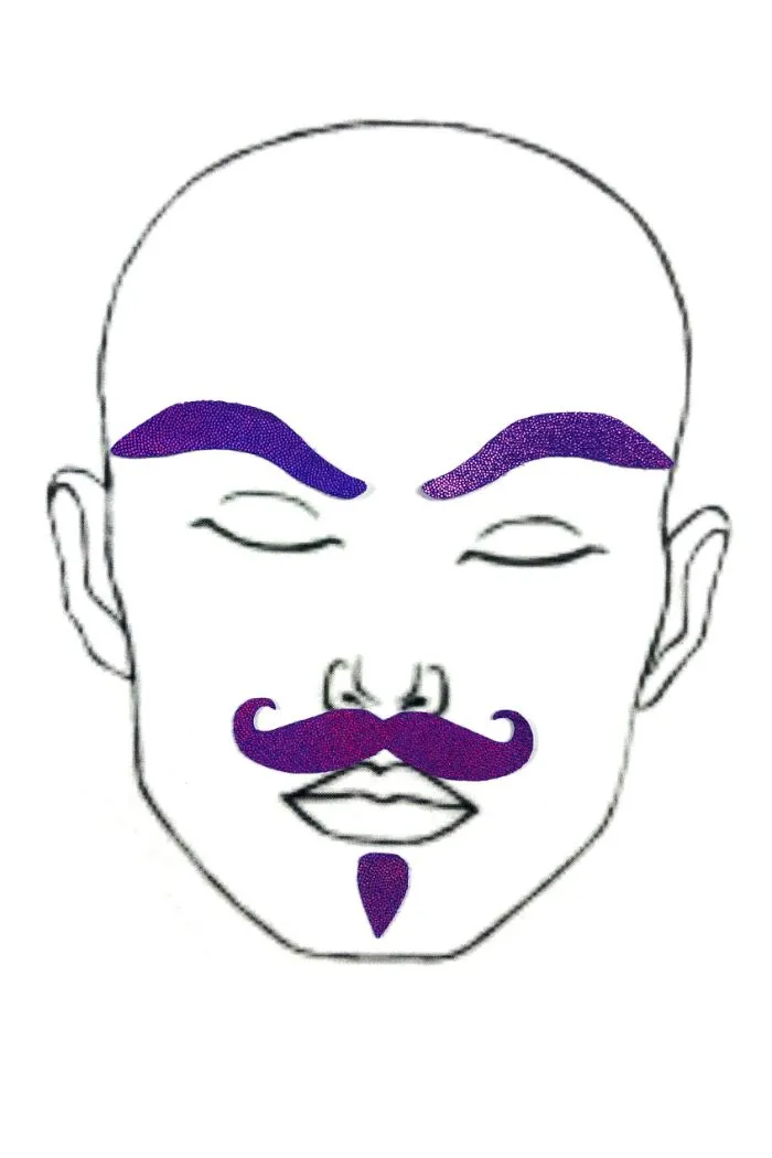 Purple "Dapper" Facial Fashion Kit