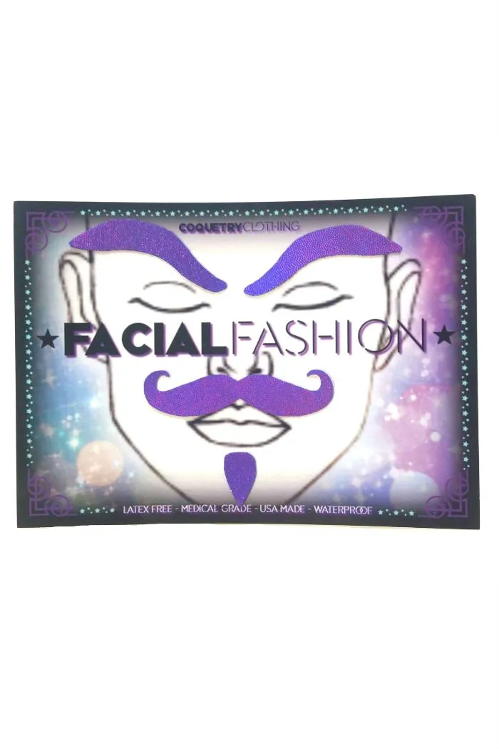 Purple "Dapper" Facial Fashion Kit