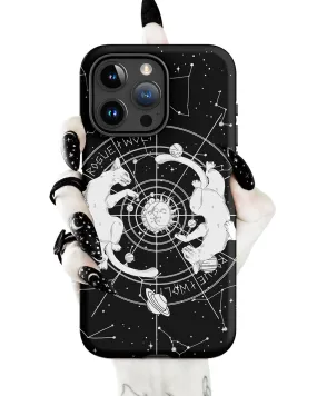 Purr Nebula Tough Phone Case for iPhone - Witchy Phone Accessories Gothic Cover Anti-scratch Christmas Goth Gift