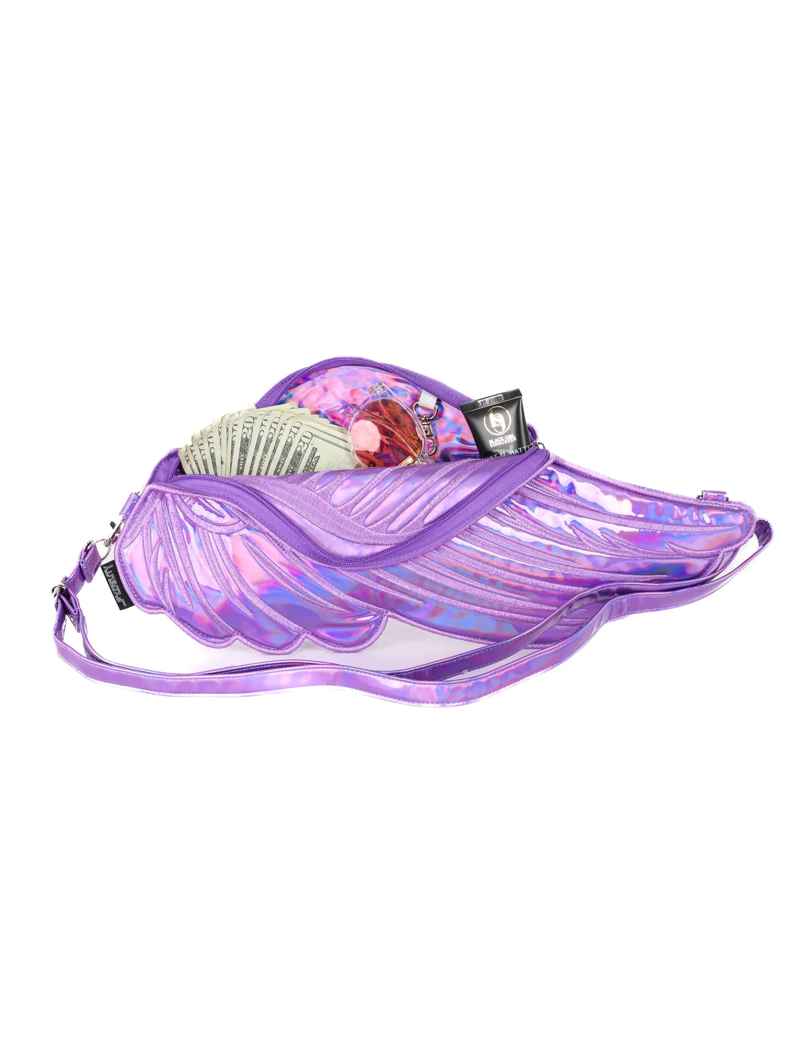 Quiver / Clutch Bag | WINGS | Laser Purple