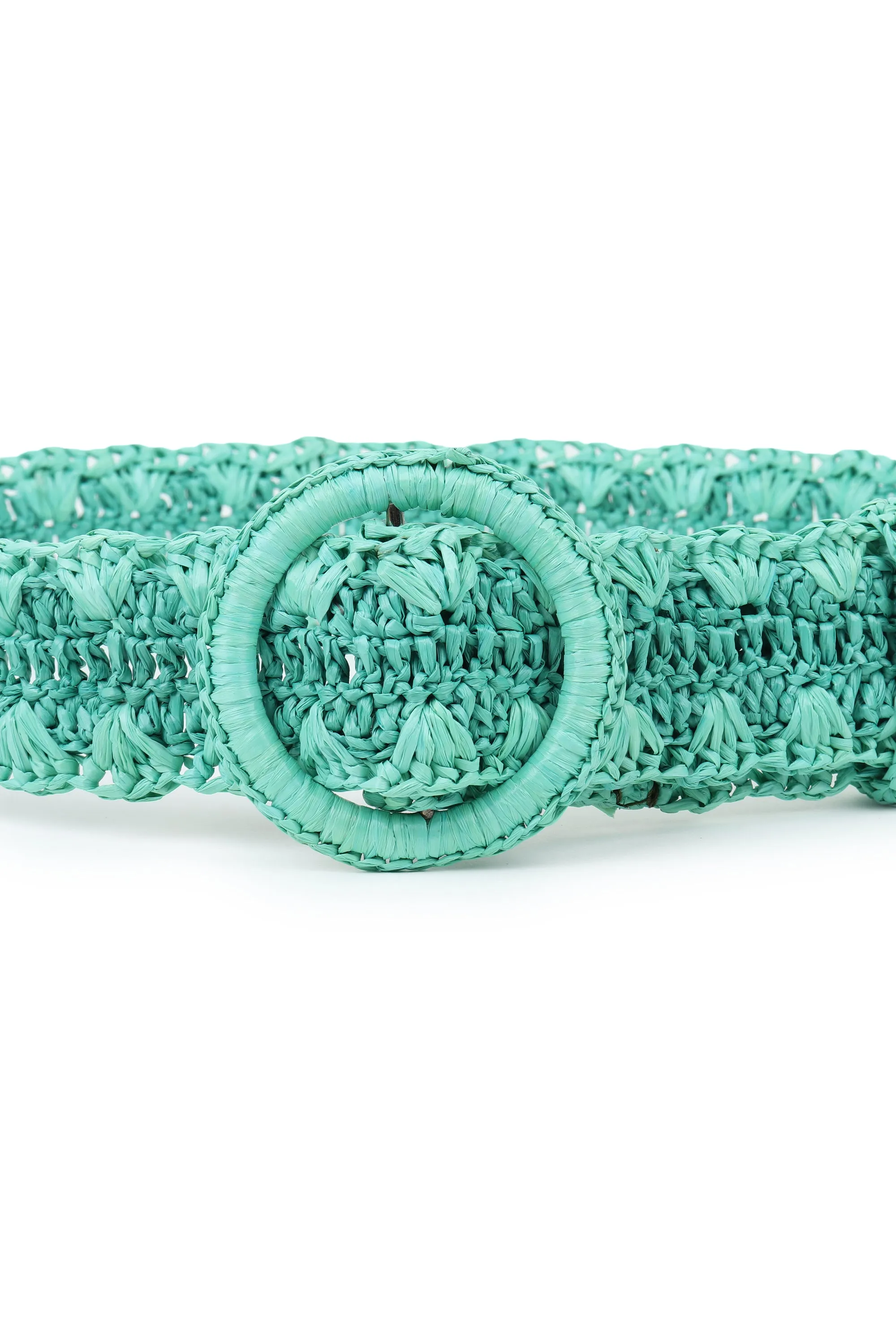 RAFFIA Belt Mint Green two tone