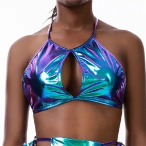 Rave Holographic Crop Top