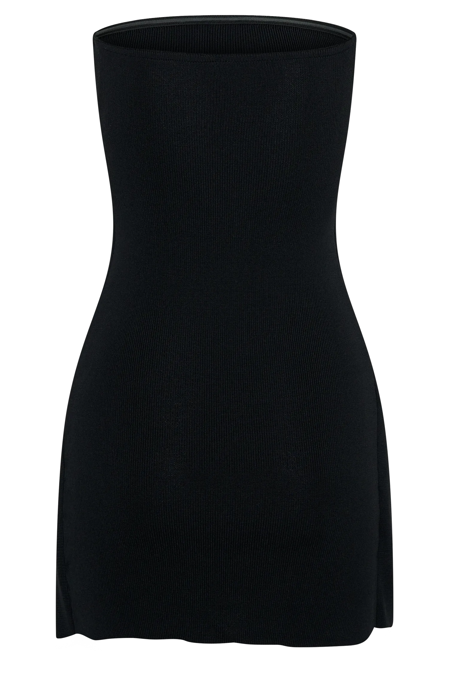 Rian Strapless Knit Mini Dress - Black