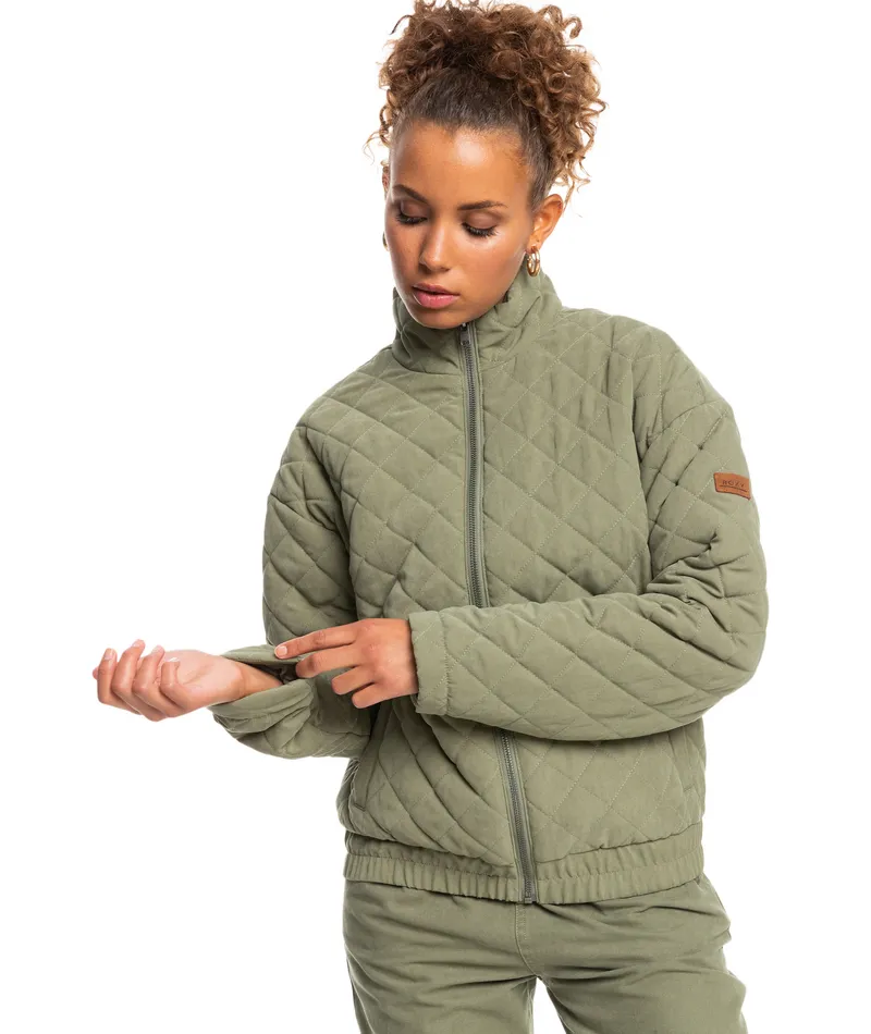 Roxy Path To Paradise Jacket-Deep Lichen Green