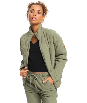 Roxy Path To Paradise Jacket-Deep Lichen Green