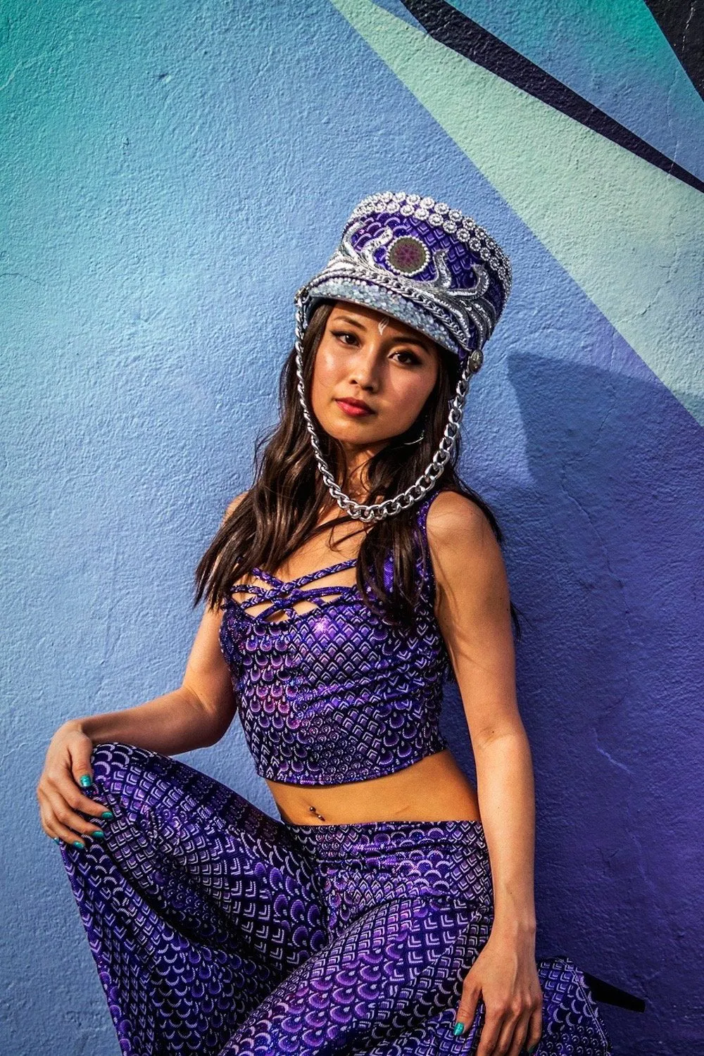 *SALE!* Cosmic Holographic Marcher Hat (More colors and patterns!)