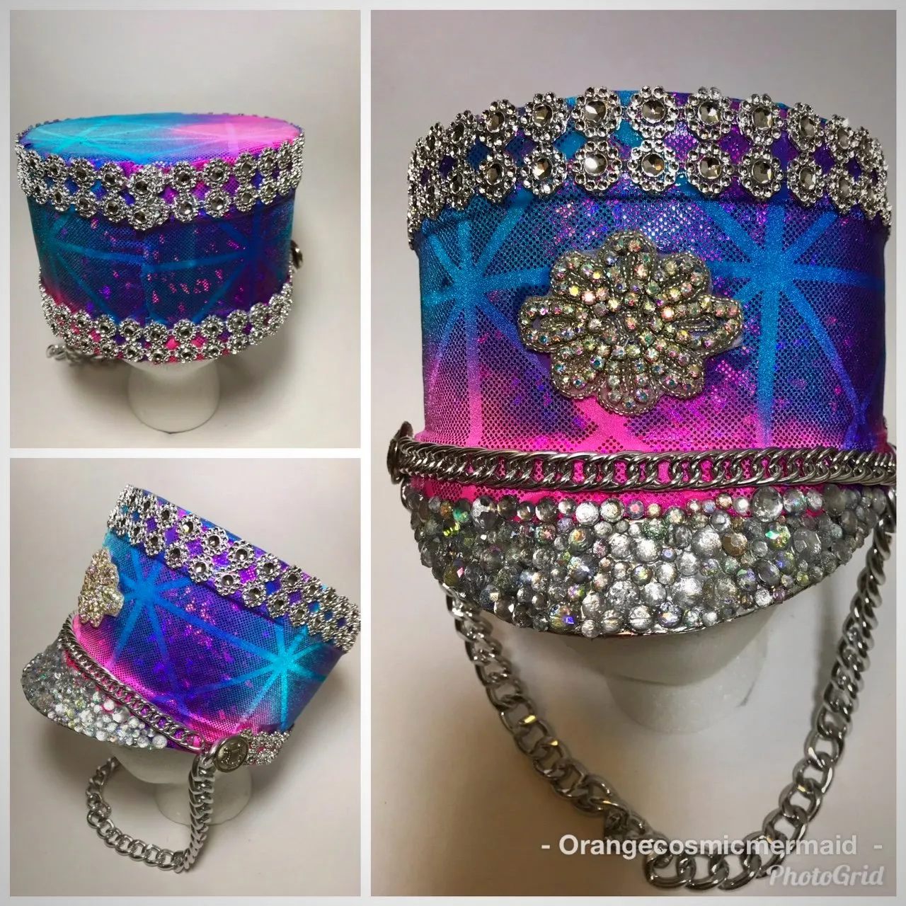 *SALE!* Cosmic Holographic Marcher Hat (More colors and patterns!)