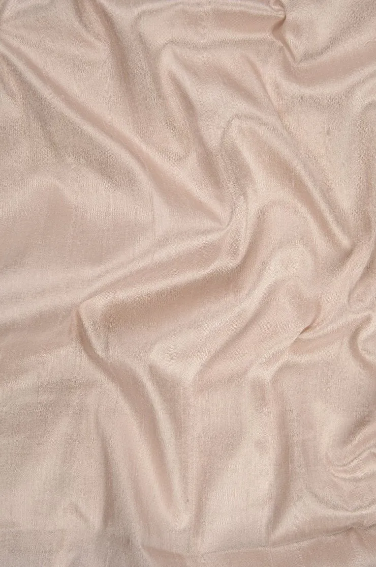 Salmon Pink Dupioni Silk Fabric