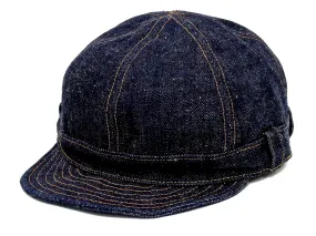 Samurai Jeans Denim Workman Cap Men's Adjustable Working denim Hat SJ201WC-5000VX17oz