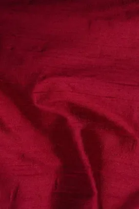 Sangria Red Dupioni Silk Fabric