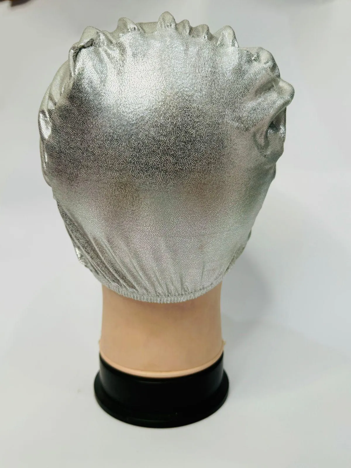 Side Parting Shimmery Cap - Silver