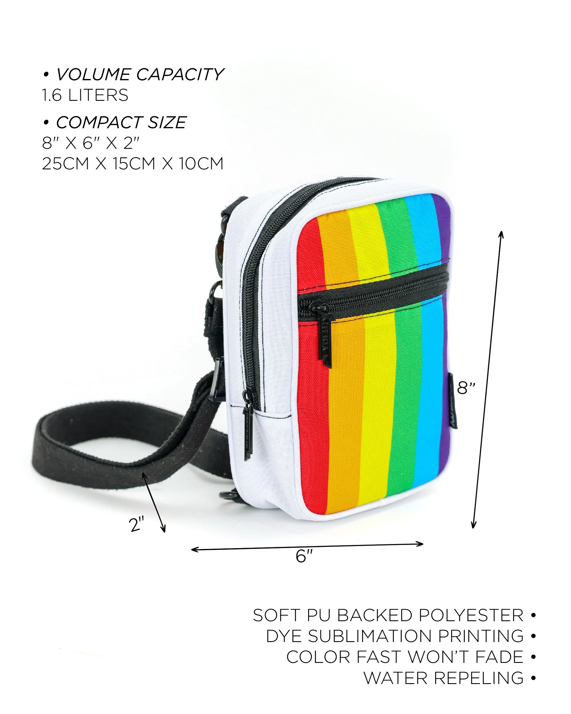 Sidekick |Crossbody Sling Bag |PRIDE Rainbow Stripe