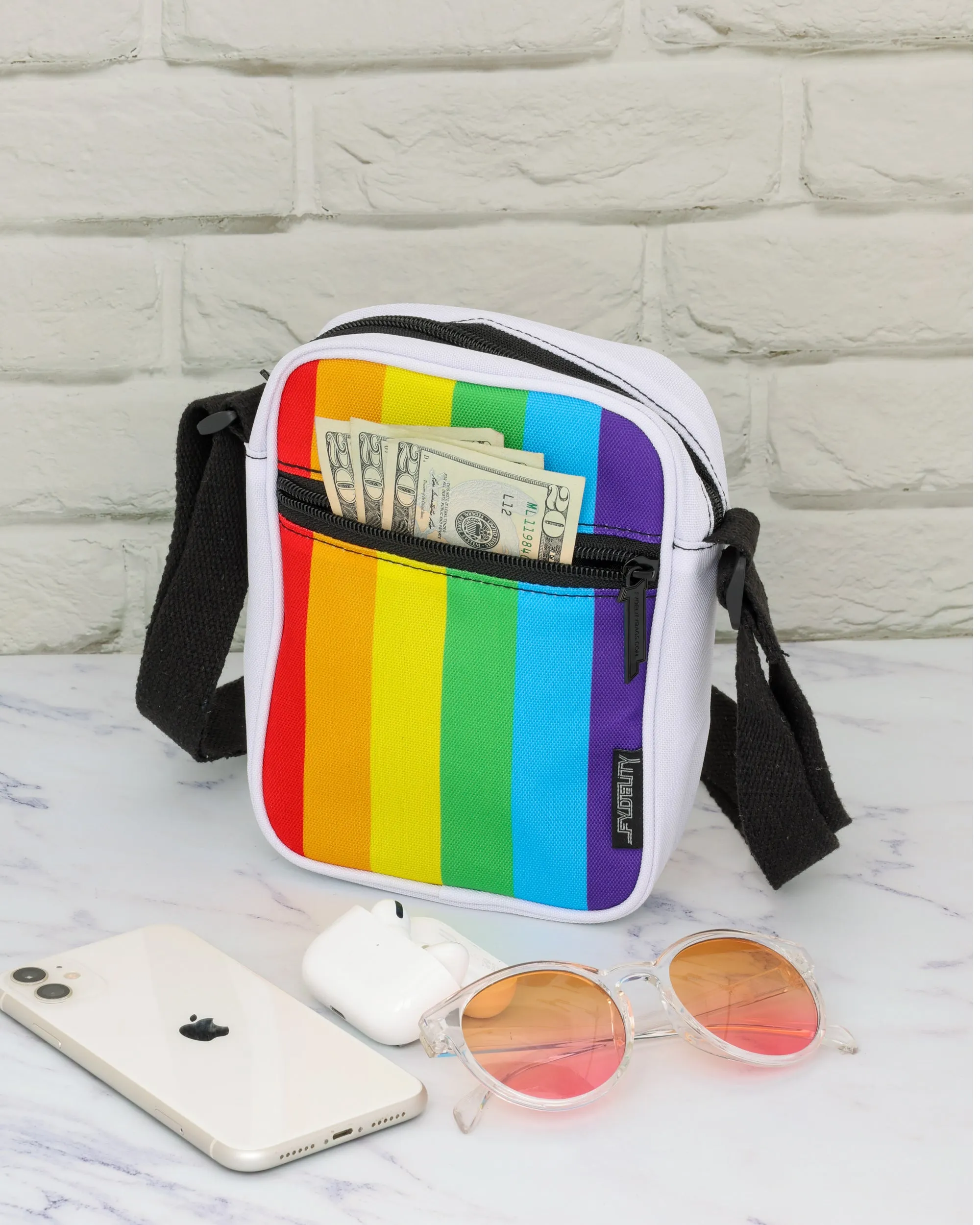 Sidekick |Crossbody Sling Bag |PRIDE Rainbow Stripe