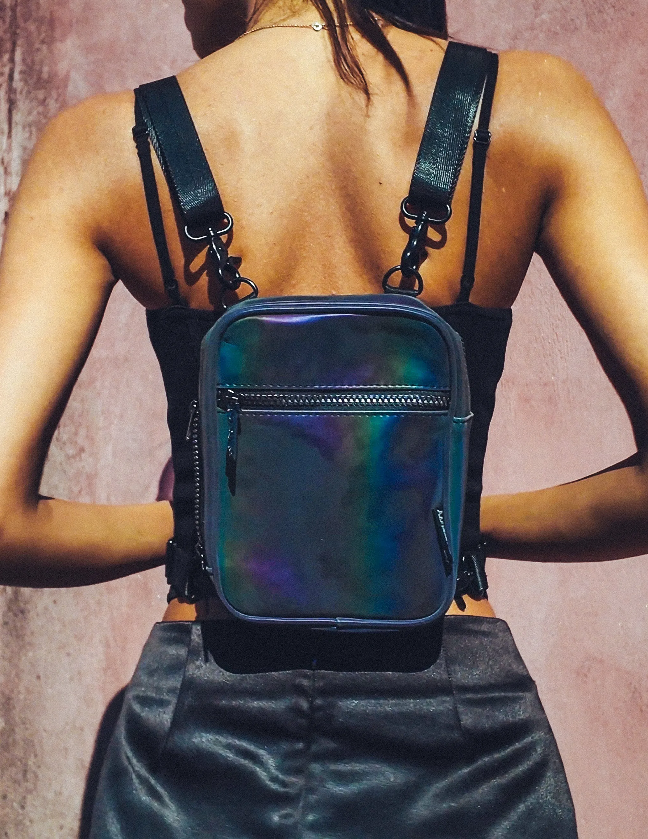 Sidekick |Crossbody Sling Bag | REFLECTIVE Rainbow