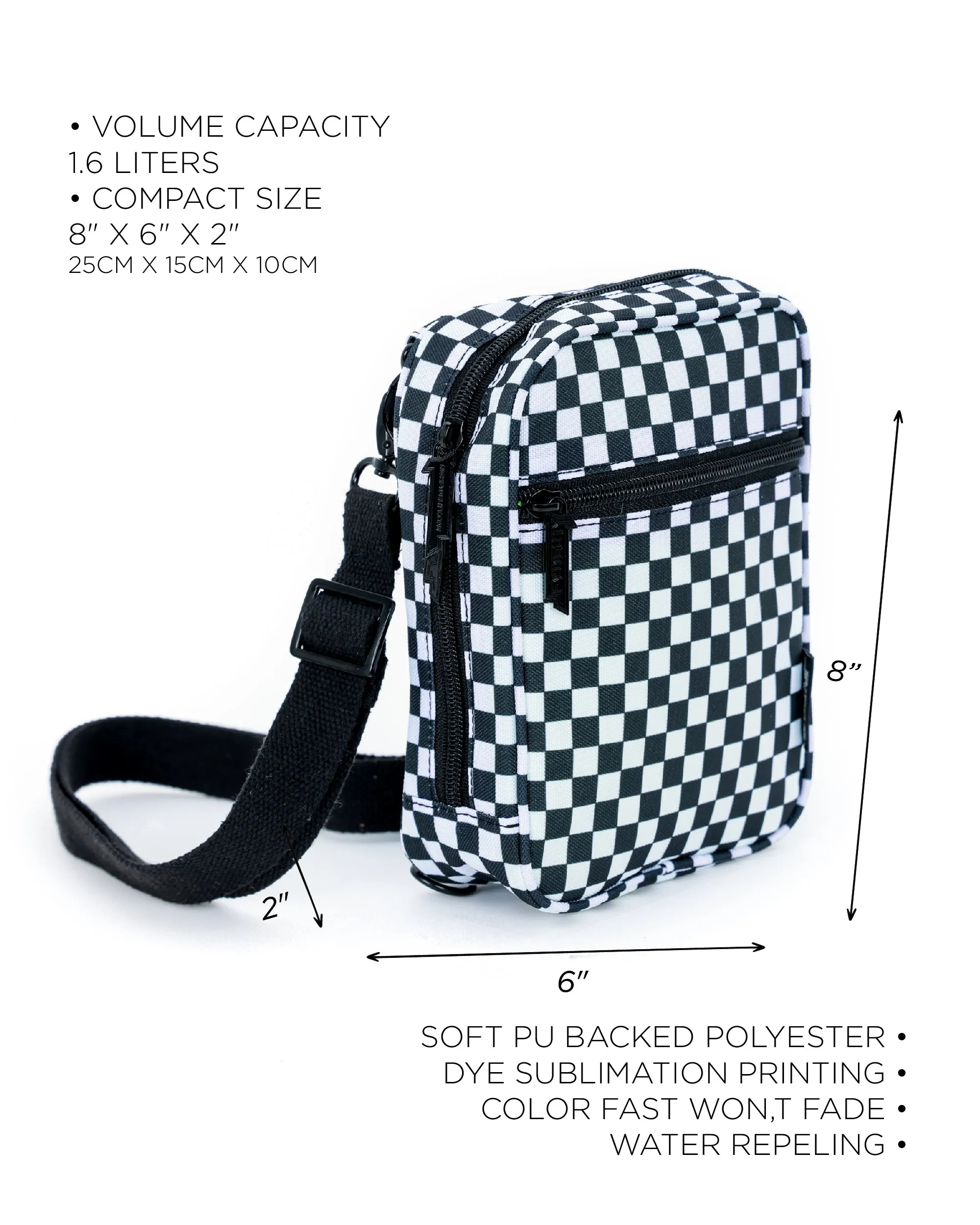 Sidekick | Crossbody Sling | Recycled RPET | INDY Black