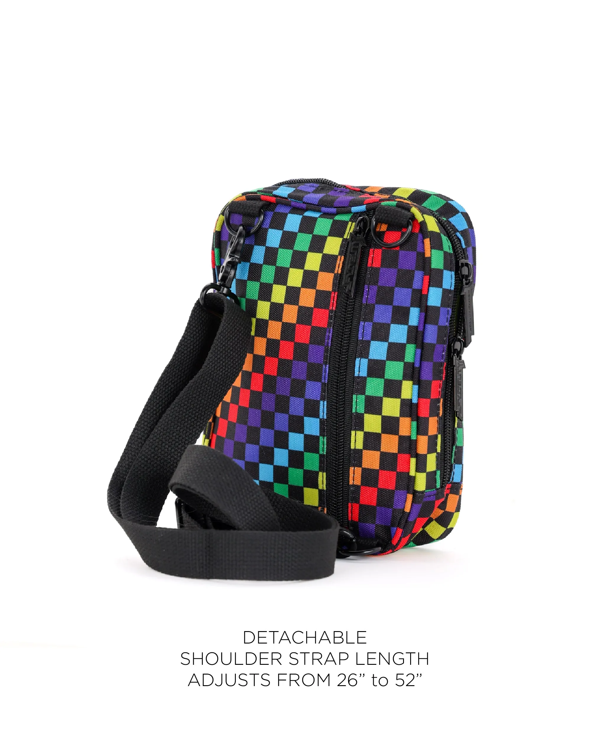 Sidekick | Crossbody Sling | Recycled RPET | INDY Rainbow Black