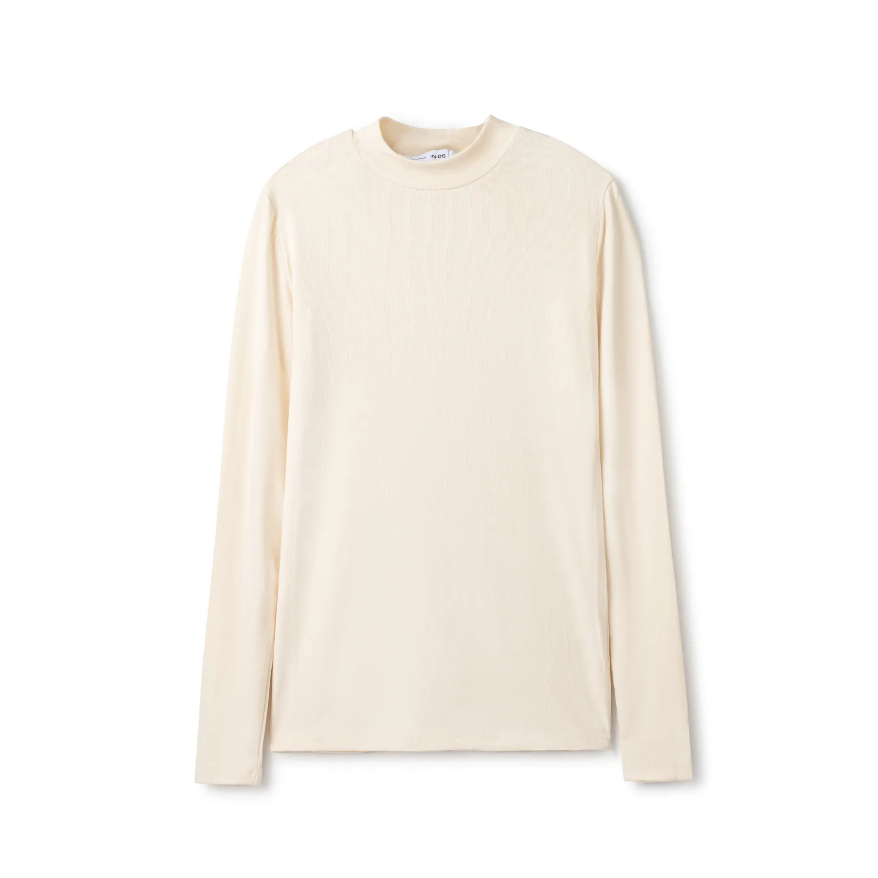 Signature Mockneck Tee IN: Ivory