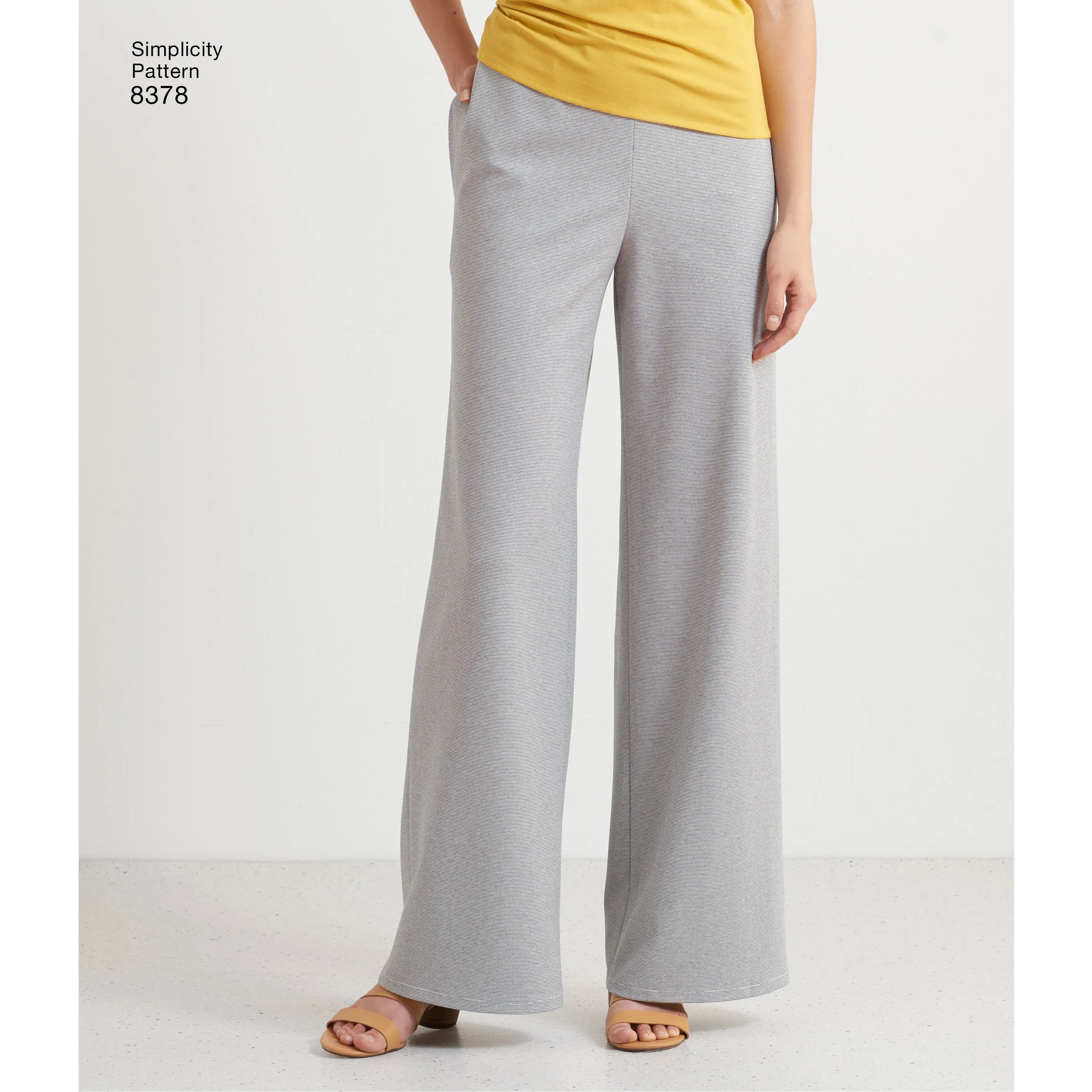 Simplicity Pattern 8378 Women's Knit Pant with Two Leg Widths