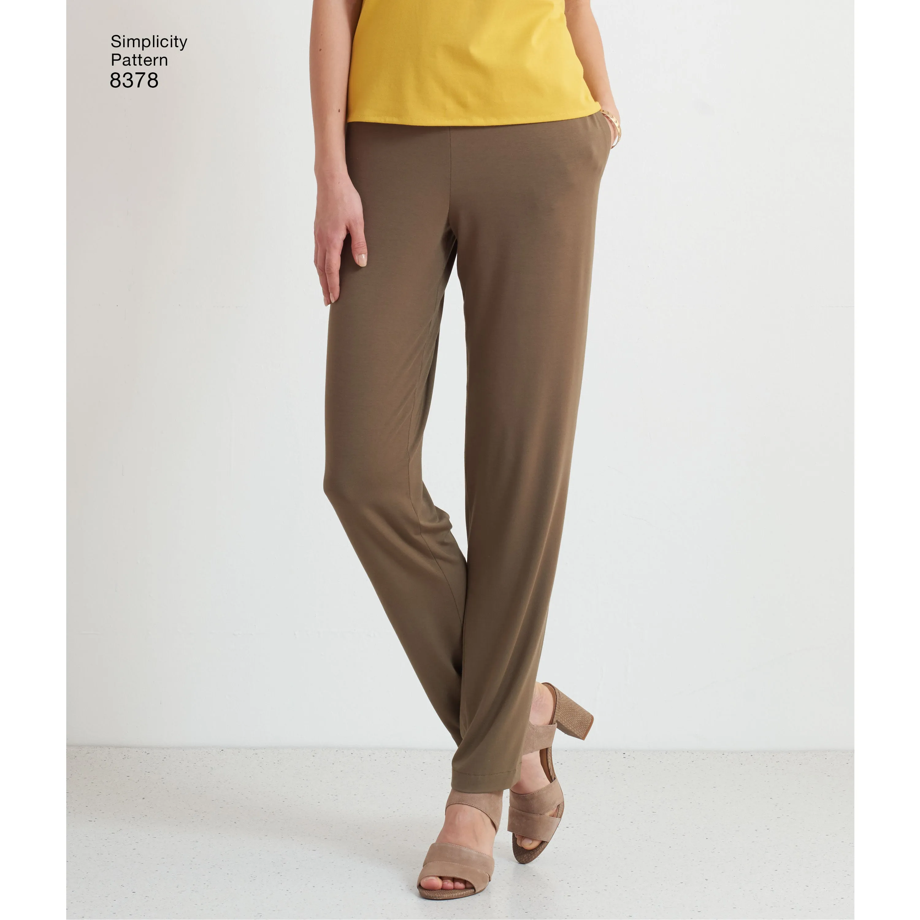 Simplicity Pattern 8378 Women's Knit Pant with Two Leg Widths