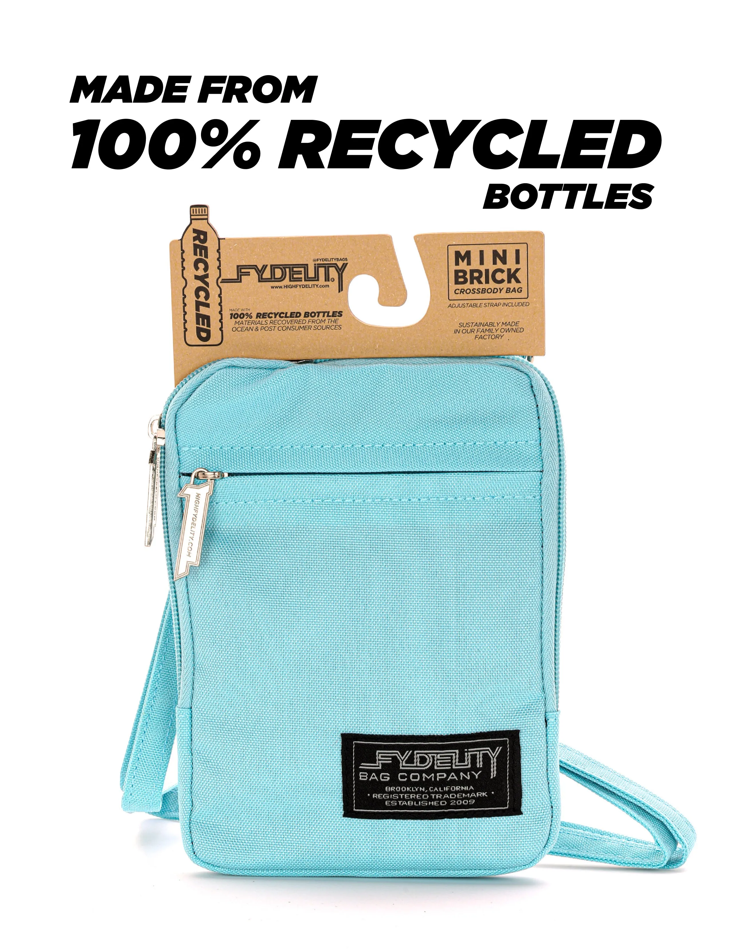 Slim Shady Bag | Crossbody | Recycled RPET | Powder Blue