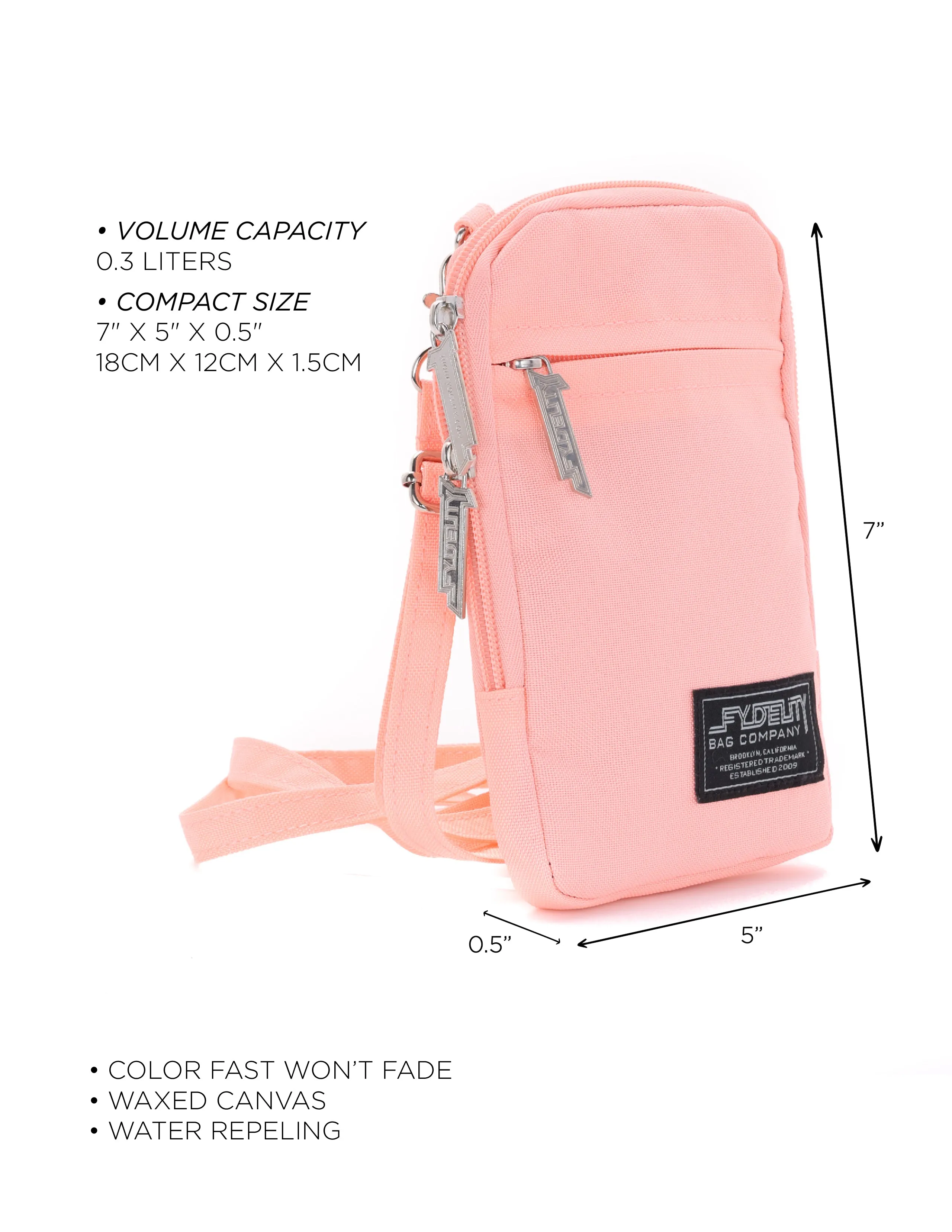 Slim Shady Bag | Crossbody | Recycled RPET | Powder Pink