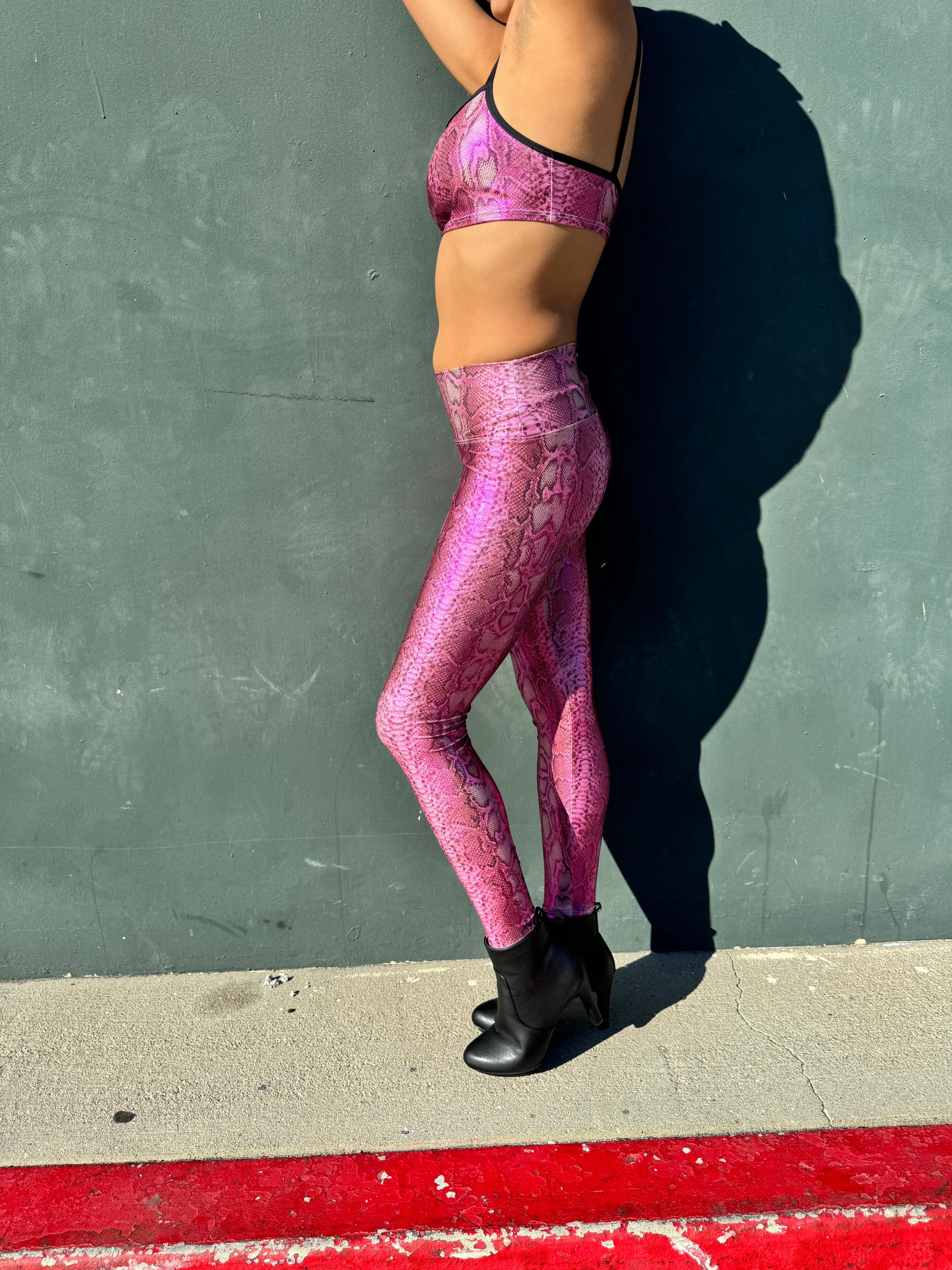 Snake Pink Women's Leggings Sample Sale