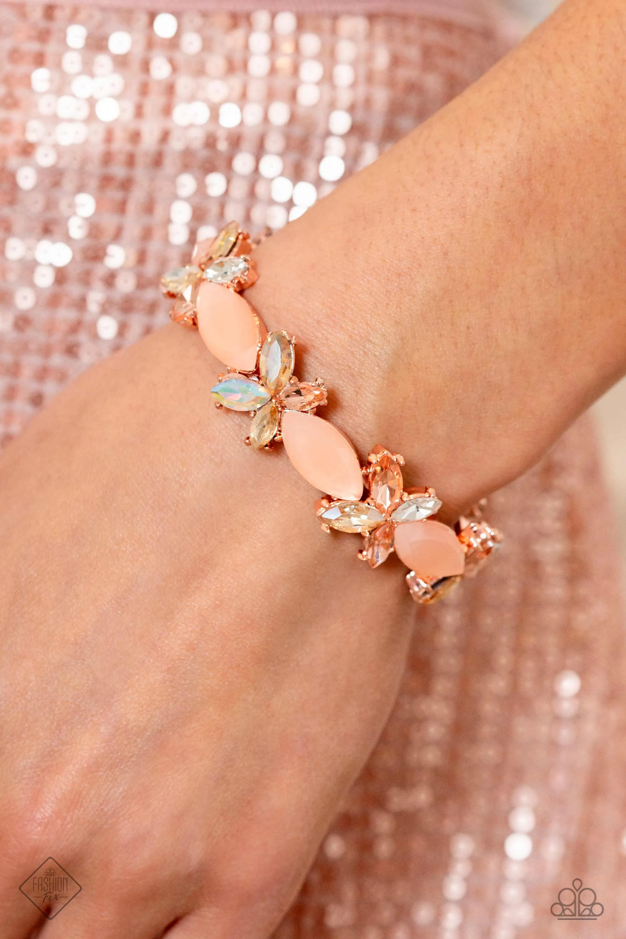 Soft-Hearted Succession - Rose Gold Bracelet - Paparazzi Accessories