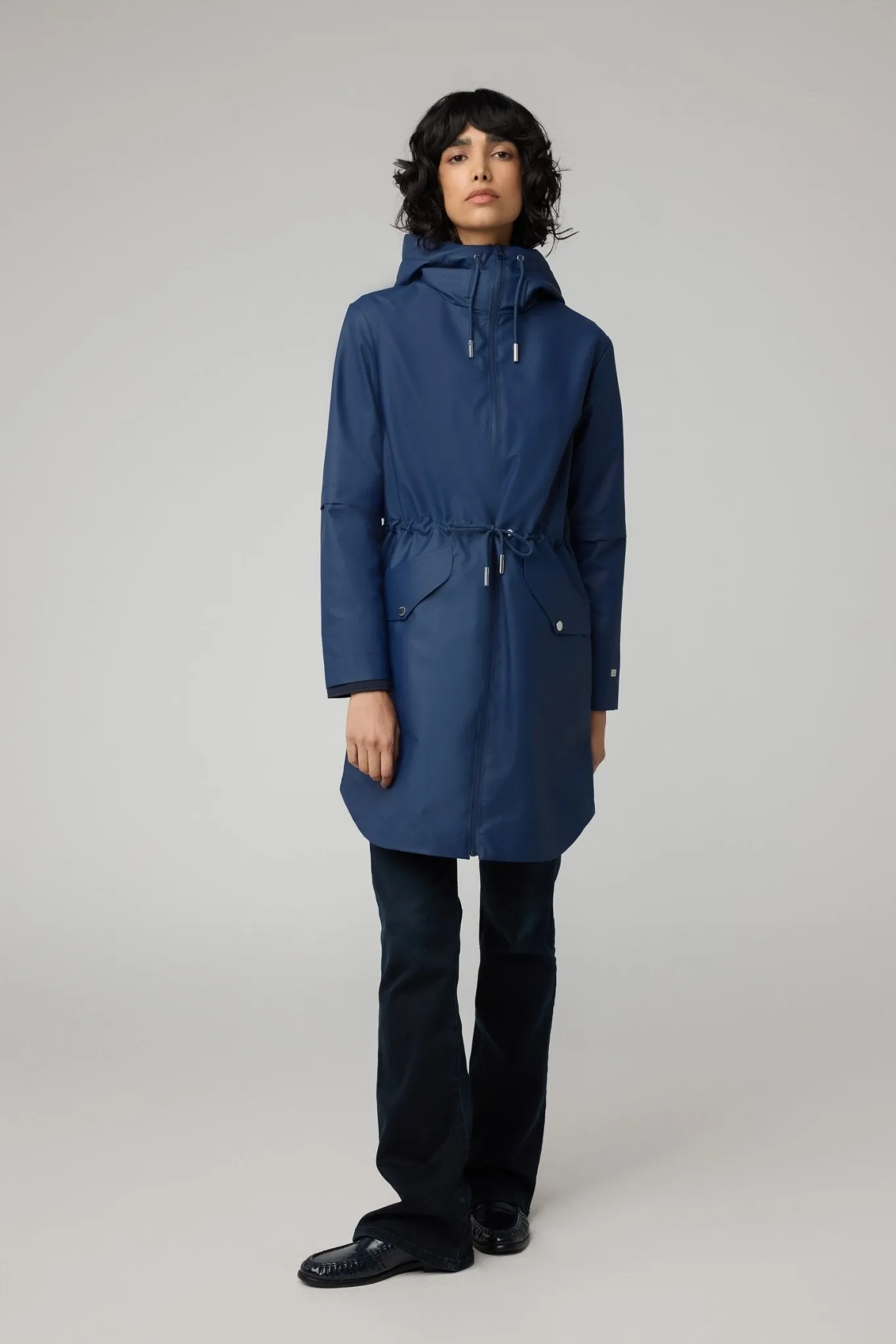 SOIA&KYO SOPHIE - Relaxed A-Line Raincoat With Hood