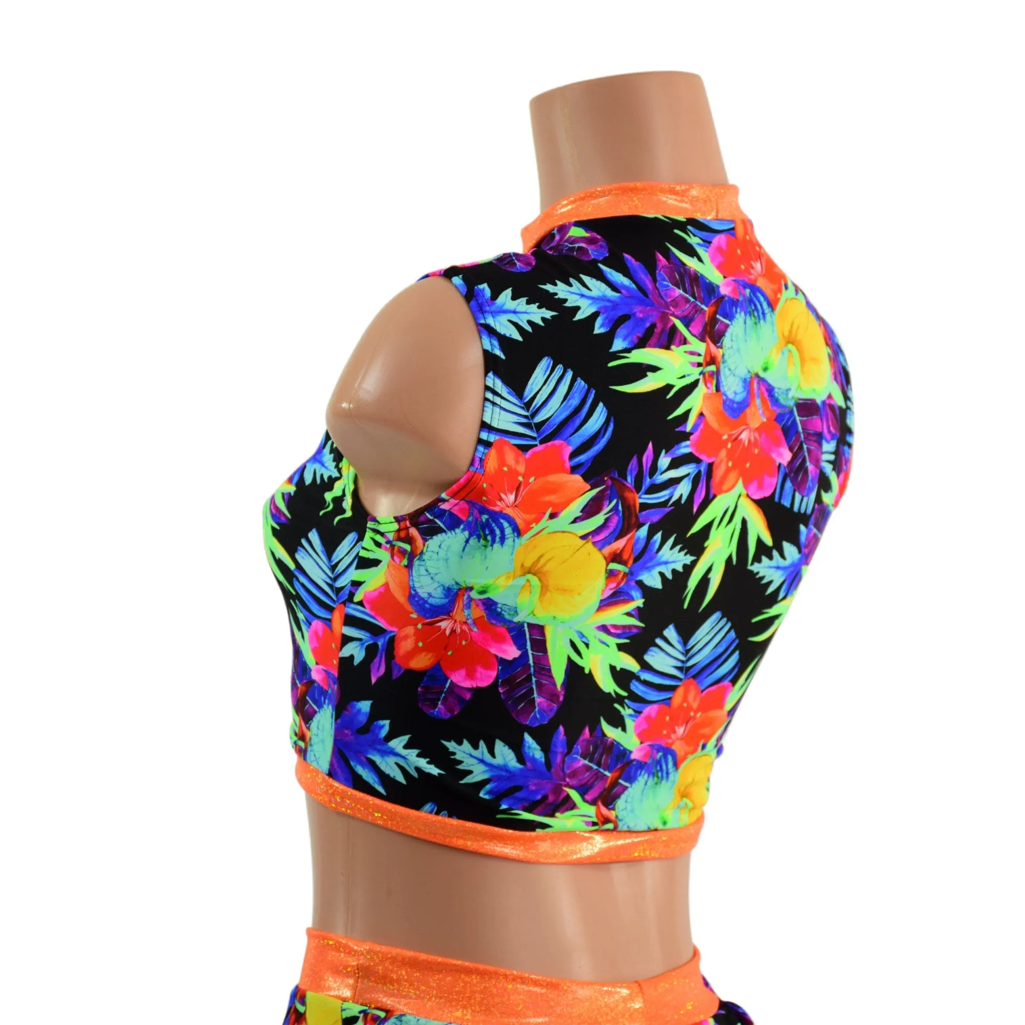 Sonic Bloom Keyhole Top with Inset Mesh Keyhole