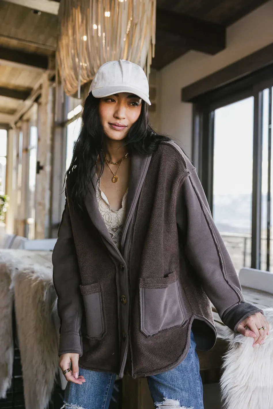 Sophie Cozy Jacket in Brown