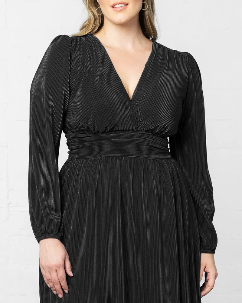 Sophie Long Sleeve Pleated Cocktail Dress - Sale!